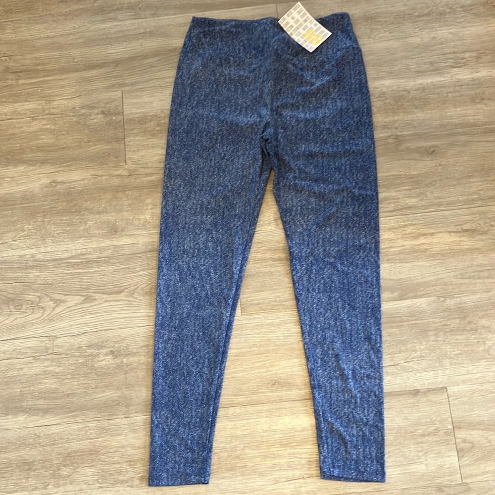 Blue Heathered Lularoe leggings